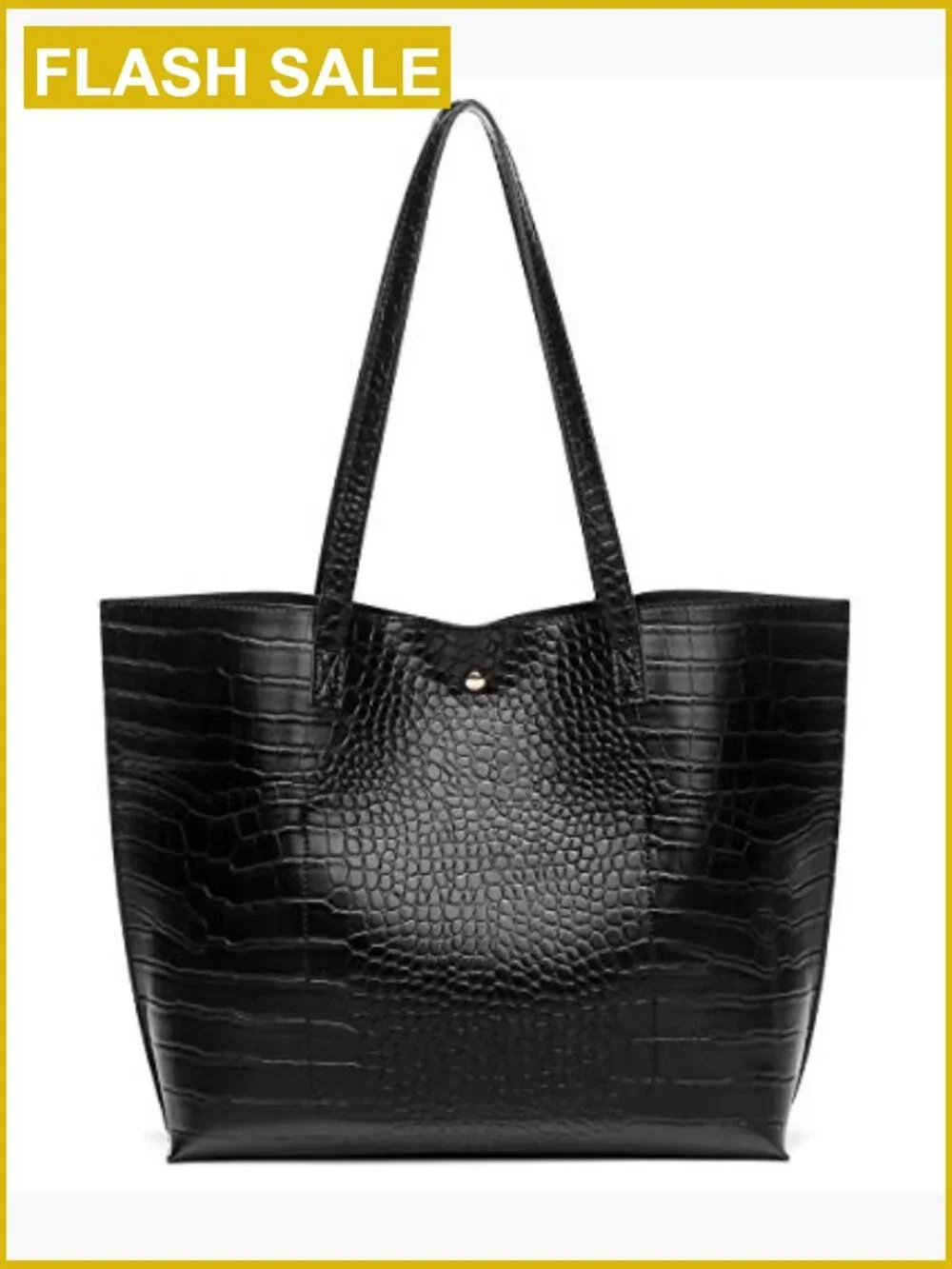 Vegan Faux Leather Tote Shoulder Bag Large Capacity Tassel Handbag